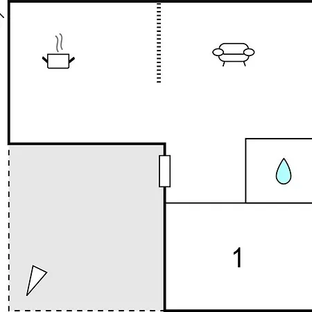 아파트 1 Bedroom Front In *